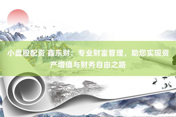 小盘股配资 鑫东财：专业财富管理，助您实现资产增值与财务自由之路