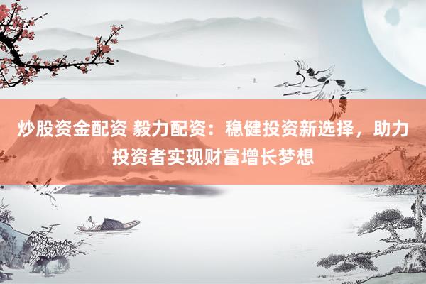 炒股资金配资 毅力配资：稳健投资新选择，助力投资者实现财富增长梦想